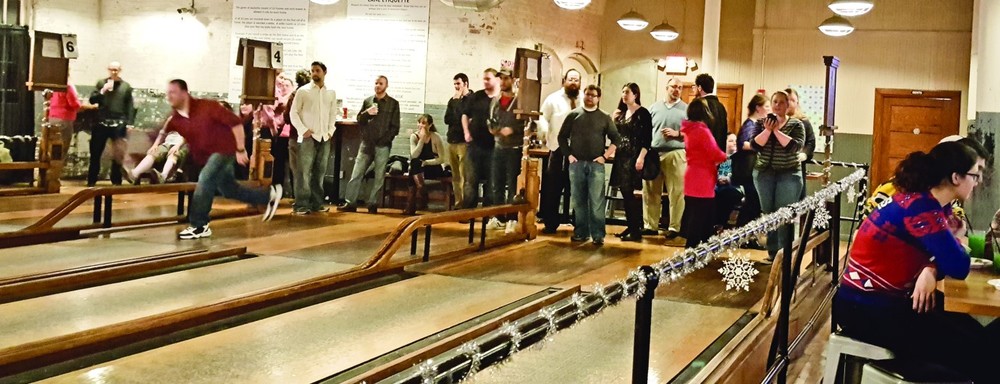 At the recent Vodka Latke event, sponsored by (401)j,  bowling was the centerpiece activity of the evening. /Erin Mosley